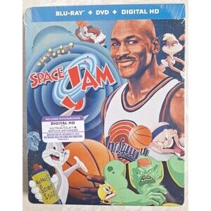 Sealed Space Jam Blu-Ray DVD Digital HD Movie Rated PG 87 Minutes Dolby New